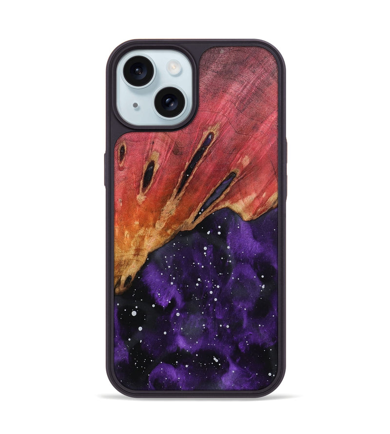 iPhone 15 Wood Phone Case - Katelin (Cosmos, 802025)