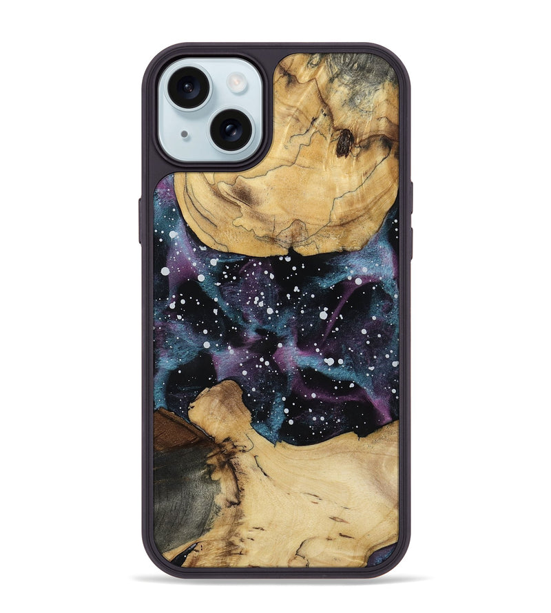 iPhone 15 Plus Wood Phone Case - Mariam (Cosmos, 802033)