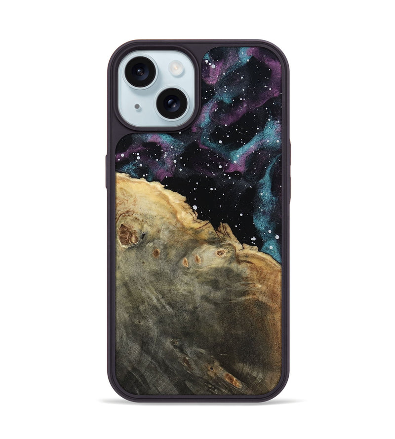 iPhone 15 Wood Phone Case - Ivory (Cosmos, 802035)