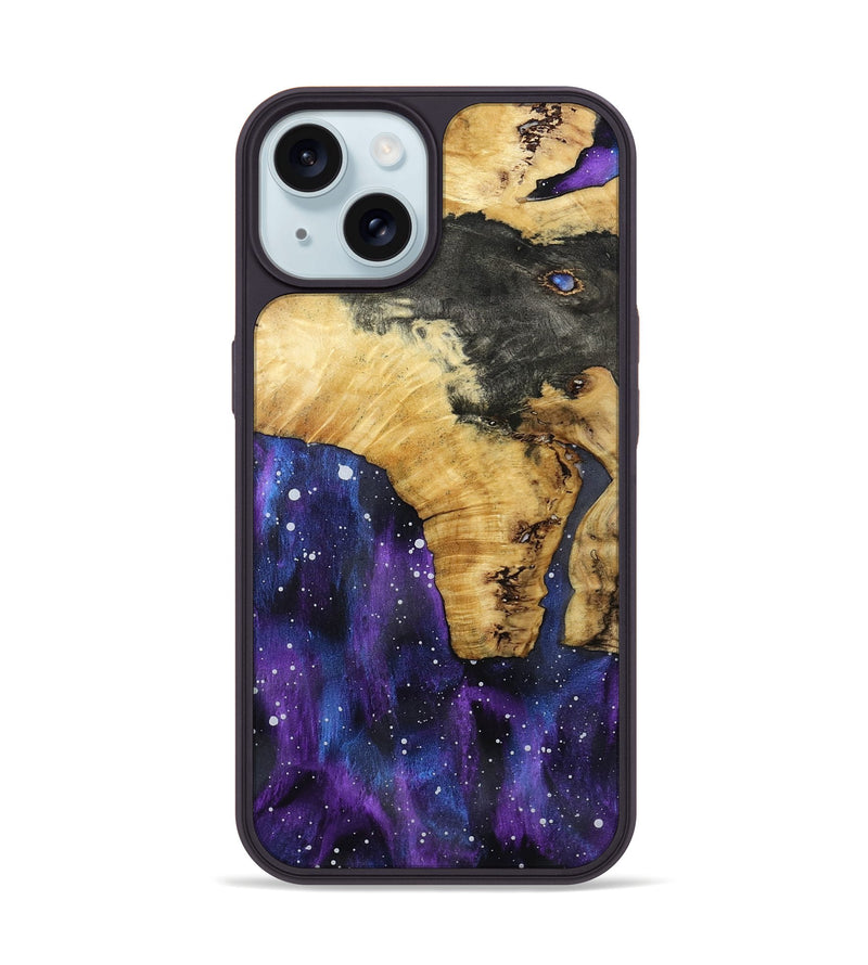iPhone 15 Wood Phone Case - Cara (Cosmos, 802046)