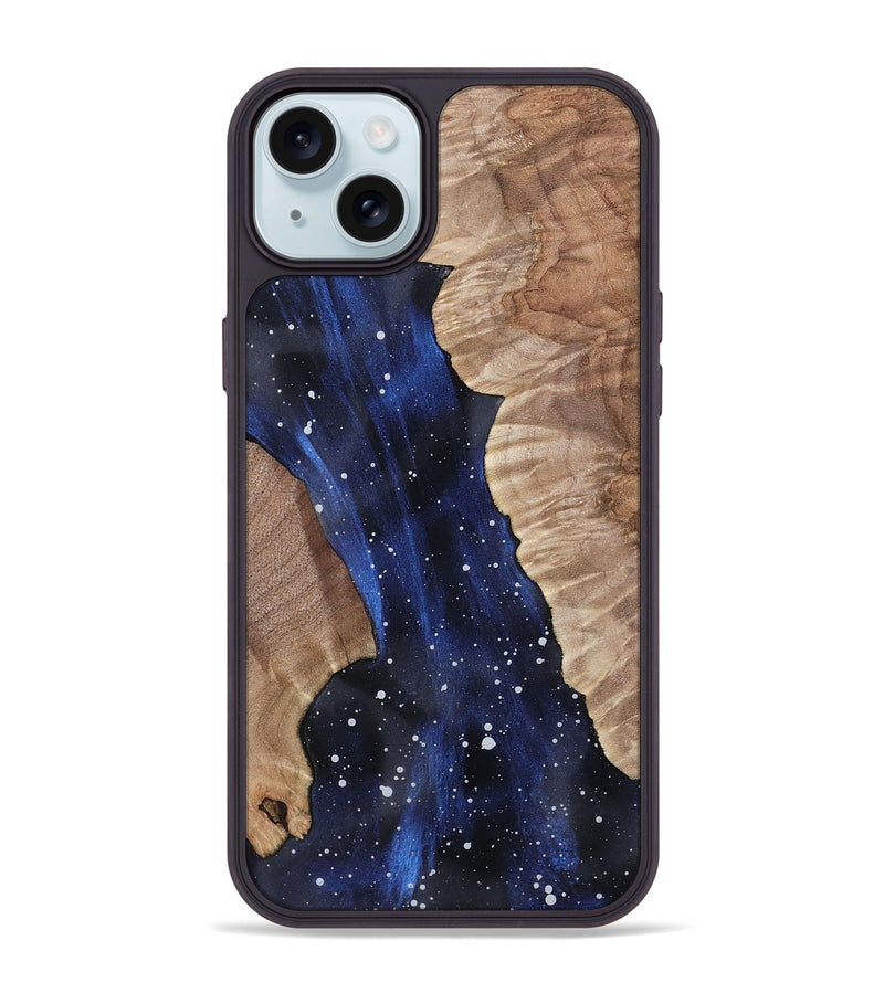 iPhone 15 Plus Wood Phone Case - Kenisha (Cosmos, 802047)