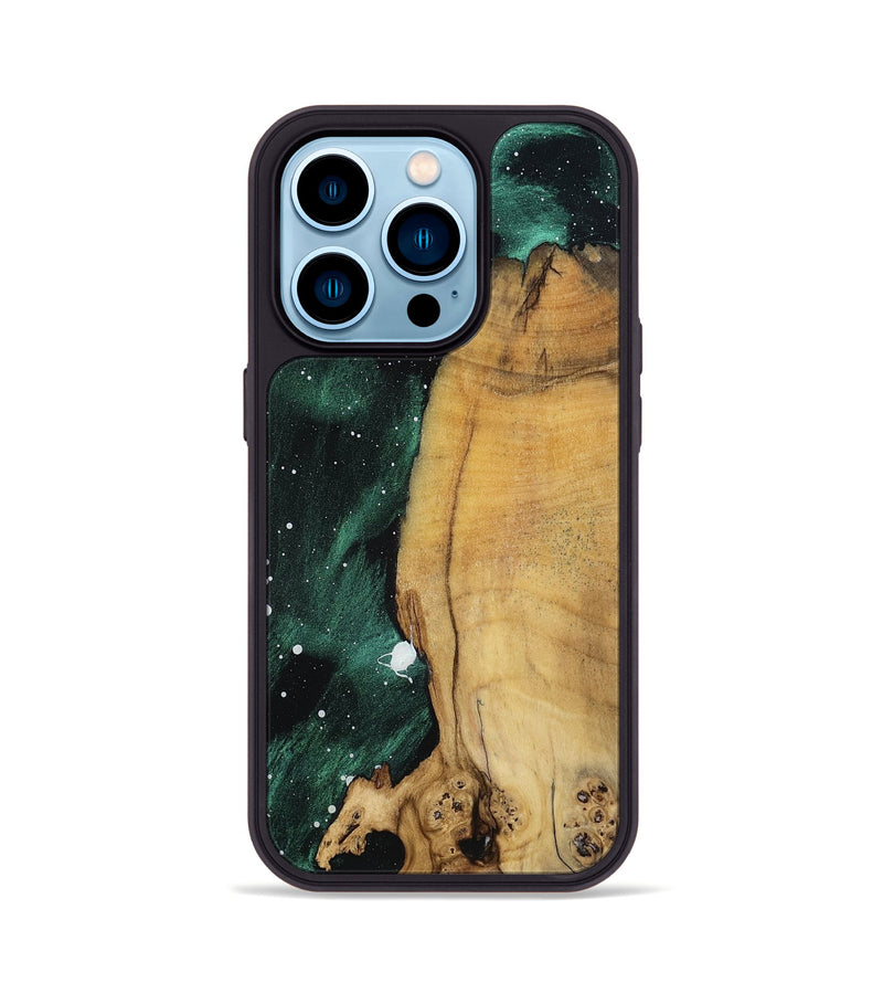 iPhone 14 Pro Wood Phone Case - Thad (Cosmos, 802053)