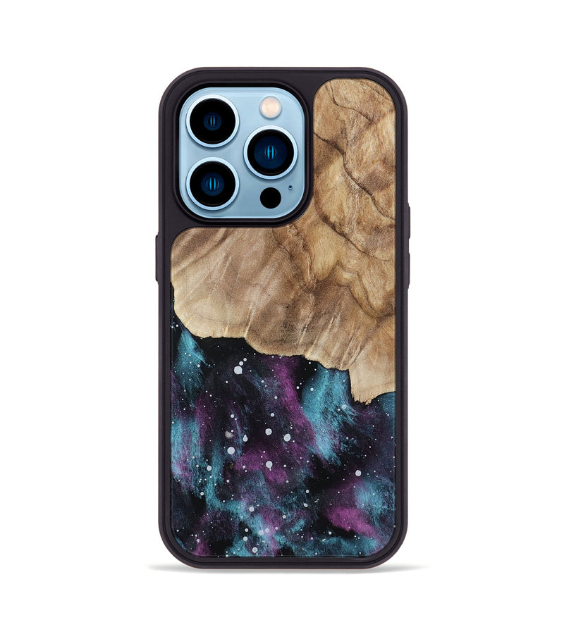 iPhone 14 Pro Wood Phone Case - Velvet (Cosmos, 802054)