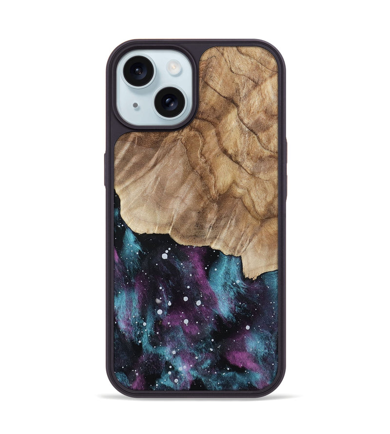 iPhone 15 Wood Phone Case - Velvet (Cosmos, 802054)