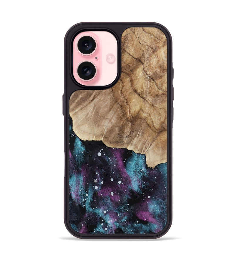 iPhone 16 Wood Phone Case - Velvet (Cosmos, 802054)