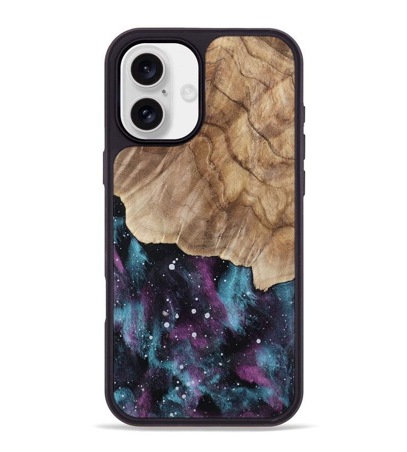 iPhone 16 Plus Wood Phone Case - Velvet (Cosmos, 802054)