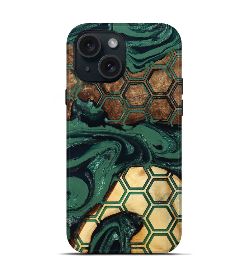 iPhone 15 Wood Live Edge Phone Case - Lulu (Pattern, 802058)
