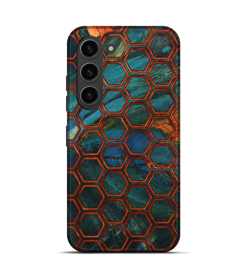 Galaxy S23 Wood Live Edge Phone Case - Pam (Double Dyed, 802059)