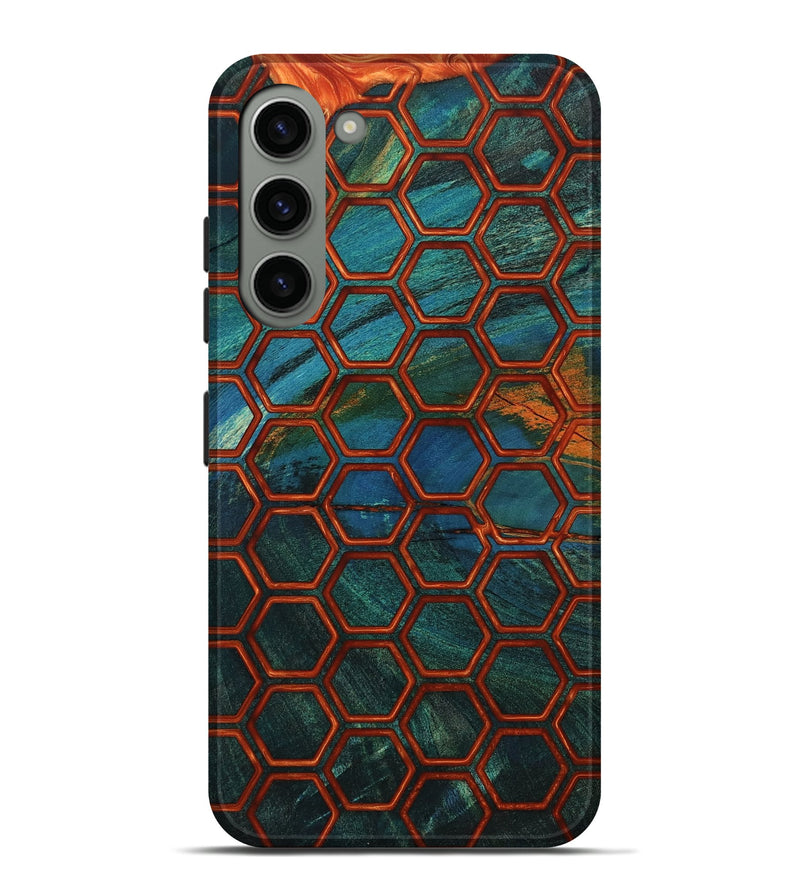 Galaxy S23 Plus Wood Live Edge Phone Case - Pam (Double Dyed, 802059)