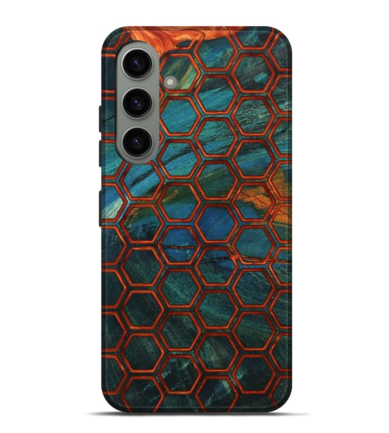 Galaxy S24 Plus Wood Live Edge Phone Case - Pam (Double Dyed, 802059)