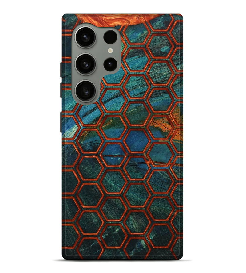 Galaxy S24 Ultra Wood Live Edge Phone Case - Pam (Double Dyed, 802059)