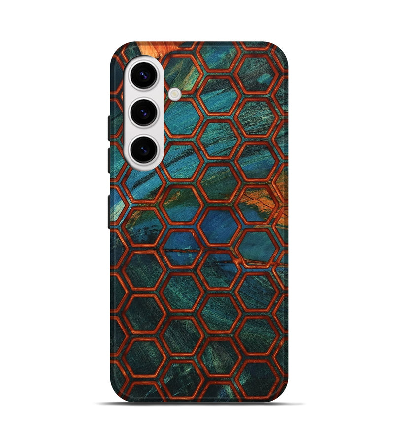 Galaxy S25 Wood Live Edge Phone Case - Pam (Double Dyed, 802059)