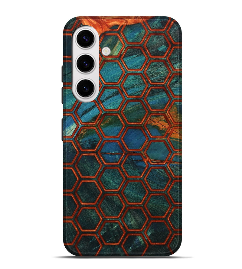 Galaxy S25 Plus Wood Live Edge Phone Case - Pam (Double Dyed, 802059)