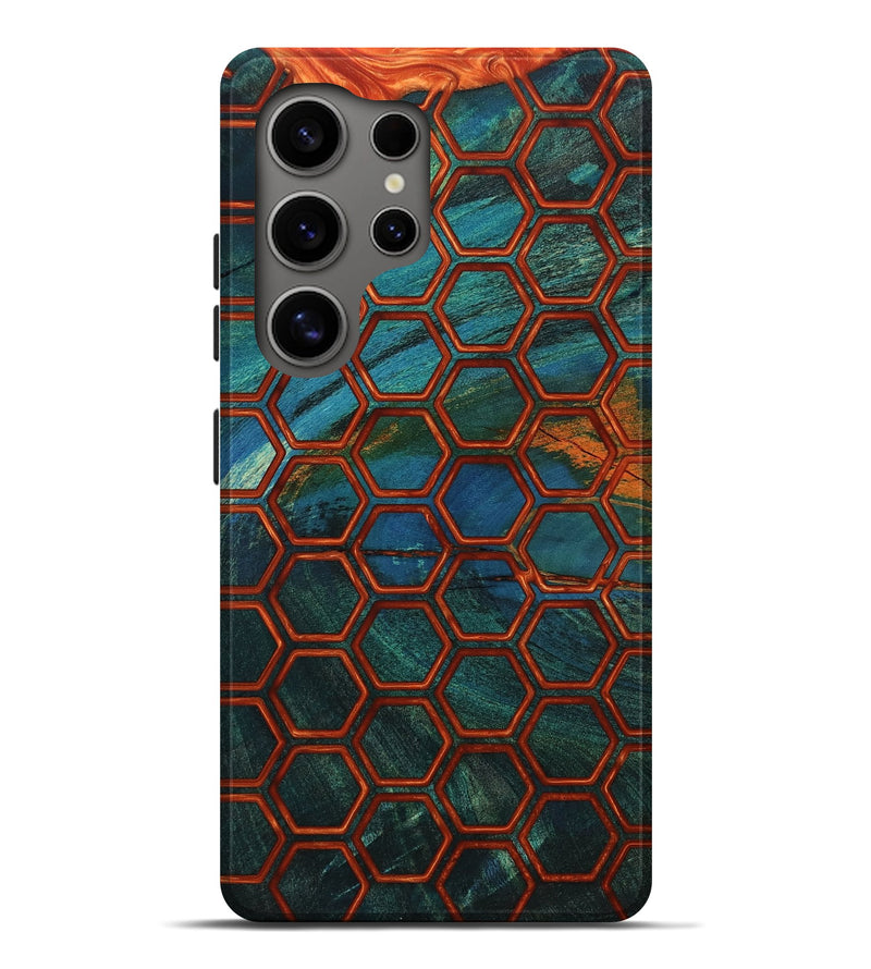 Galaxy S25 Ultra Wood Live Edge Phone Case - Pam (Double Dyed, 802059)