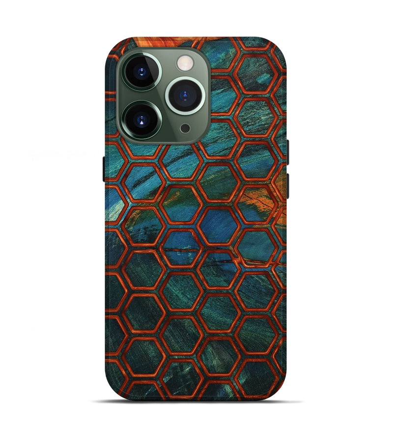 iPhone 13 Pro Wood Live Edge Phone Case - Pam (Double Dyed, 802059)