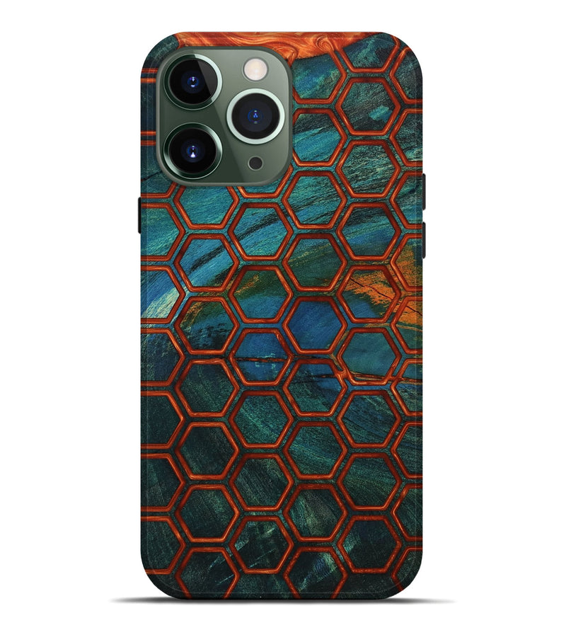 iPhone 13 Pro Max Wood Live Edge Phone Case - Pam (Double Dyed, 802059)