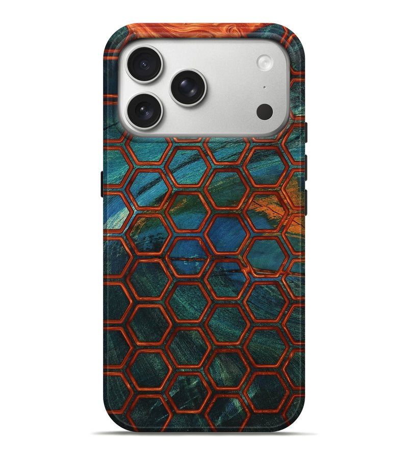 iPhone 17 Pro Max Wood Live Edge Phone Case - Pam (Double Dyed, 802059)