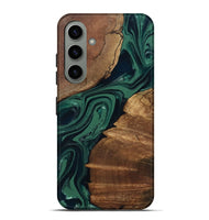 Galaxy S24 Plus Wood Live Edge Phone Case - Yara (Green, 802060)