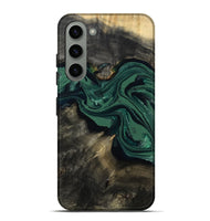 Galaxy S23 Plus Wood Live Edge Phone Case - Carol (Green, 802061)