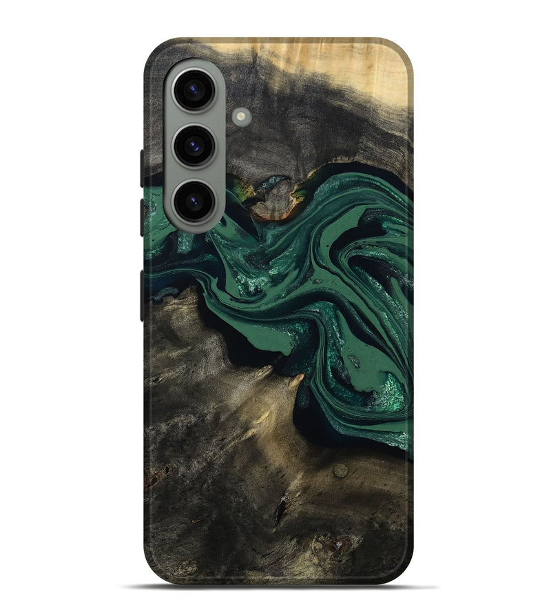 Galaxy S24 Plus Wood Live Edge Phone Case - Carol (Green, 802061)