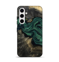 Galaxy S25 Wood Live Edge Phone Case - Carol (Green, 802061)