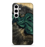 Galaxy S25 Plus Wood Live Edge Phone Case - Carol (Green, 802061)