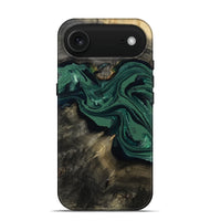 iPhone 17 Air Wood Live Edge Phone Case - Carol (Green, 802061)