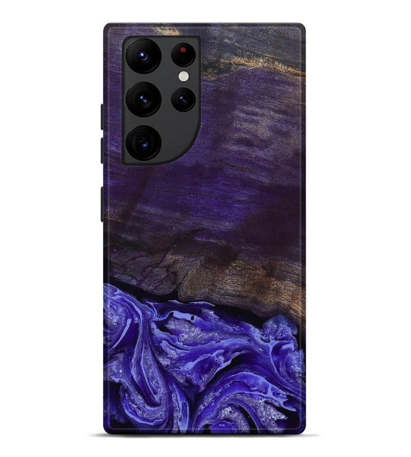 Galaxy S22 Ultra Wood Live Edge Phone Case - Abril (Purple, 802062)