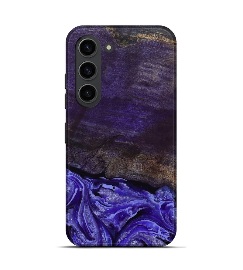 Galaxy S23 Wood Live Edge Phone Case - Abril (Purple, 802062)