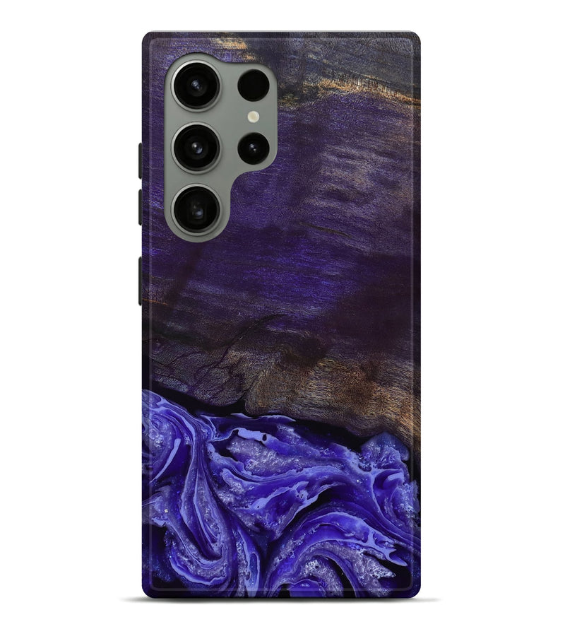 Galaxy S24 Ultra Wood Live Edge Phone Case - Abril (Purple, 802062)