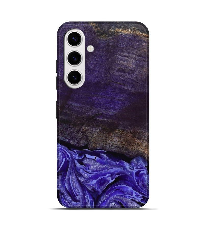 Galaxy S25 Wood Live Edge Phone Case - Abril (Purple, 802062)