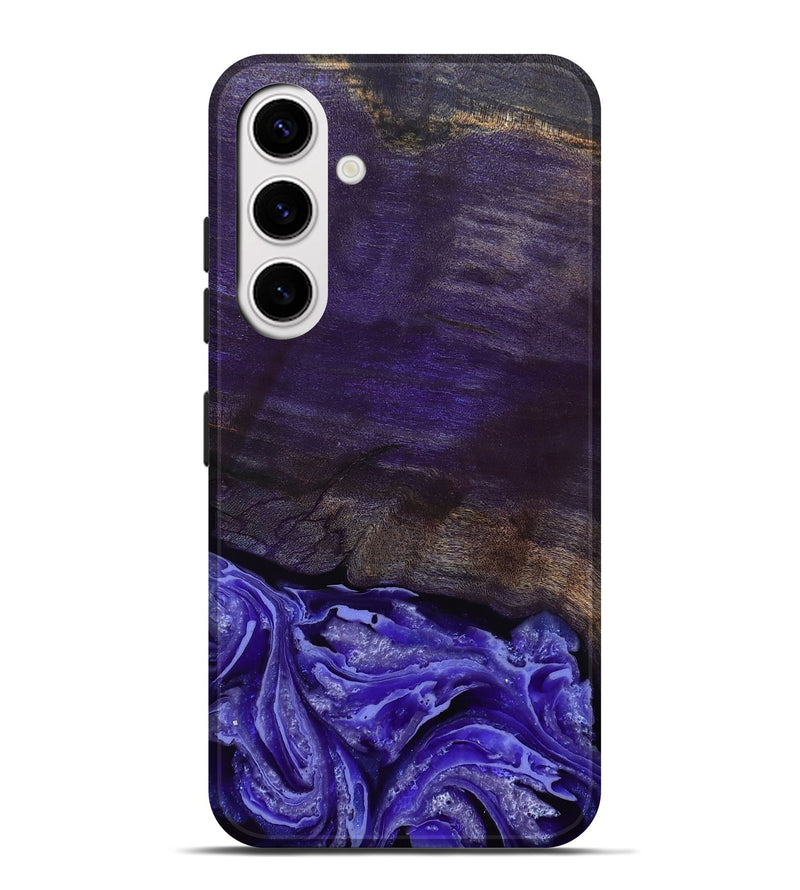 Galaxy S25 Plus Wood Live Edge Phone Case - Abril (Purple, 802062)