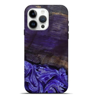 iPhone 15 Pro Max Wood Live Edge Phone Case - Abril (Purple, 802062)