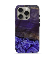 iPhone 16 Pro Wood Live Edge Phone Case - Abril (Purple, 802062)