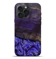 iPhone 16 Pro Max Wood Live Edge Phone Case - Abril (Purple, 802062)