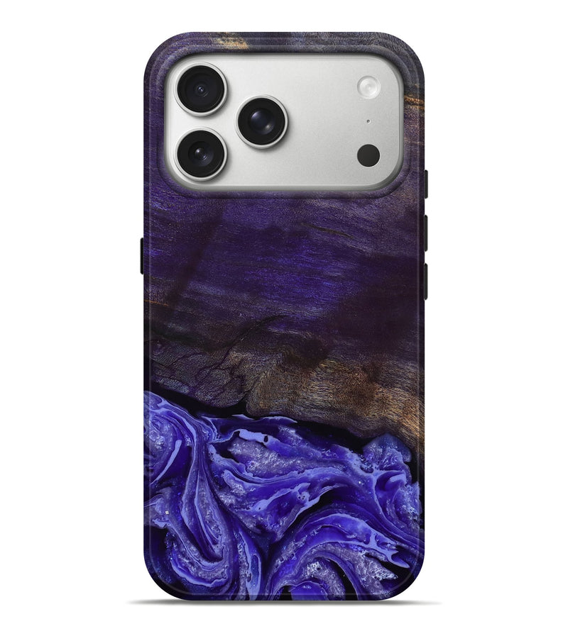 iPhone 17 Pro Max Wood Live Edge Phone Case - Abril (Purple, 802062)