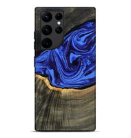 Galaxy S22 Ultra Wood Live Edge Phone Case - Eliseo (Blue, 802063)