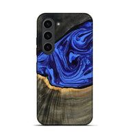 Galaxy S23 Wood Live Edge Phone Case - Eliseo (Blue, 802063)