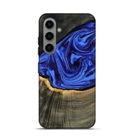 Galaxy S24 Wood Live Edge Phone Case - Eliseo (Blue, 802063)