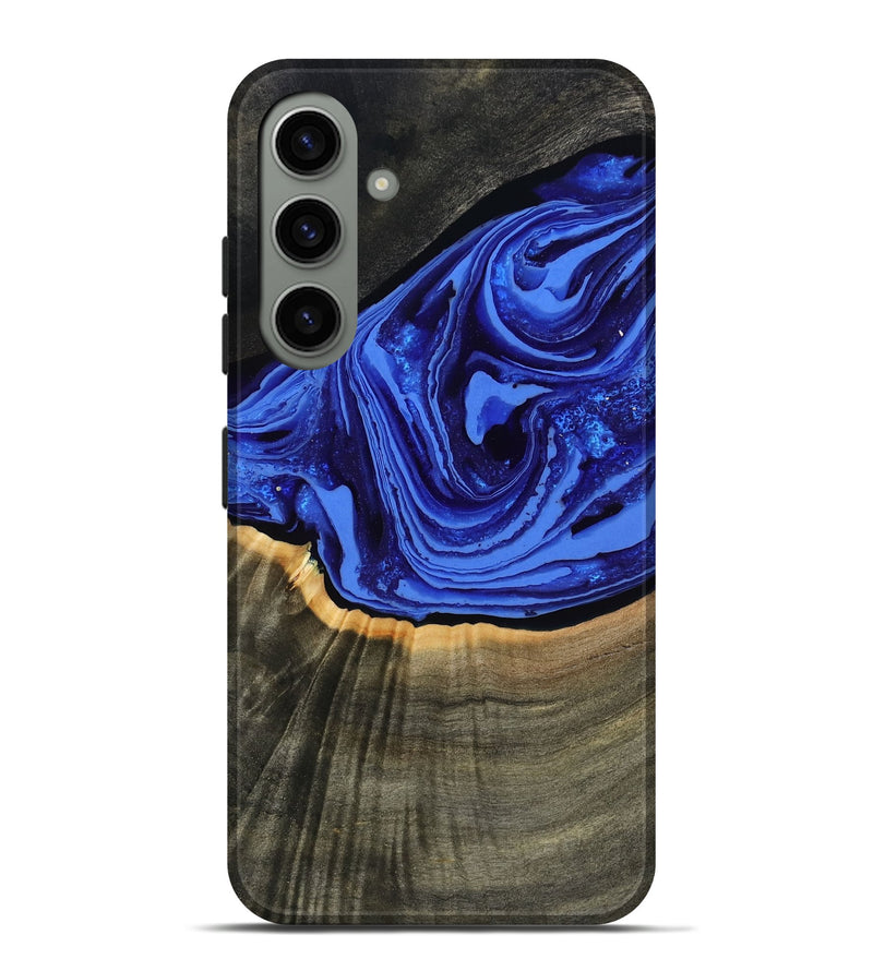 Galaxy S24 Plus Wood Live Edge Phone Case - Eliseo (Blue, 802063)
