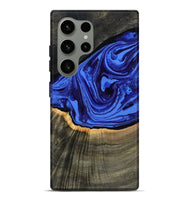 Galaxy S24 Ultra Wood Live Edge Phone Case - Eliseo (Blue, 802063)