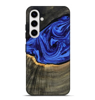 Galaxy S25 Plus Wood Live Edge Phone Case - Eliseo (Blue, 802063)