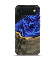 iPhone 17 Air Wood Live Edge Phone Case - Eliseo (Blue, 802063)