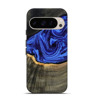 Pixel 10 Wood Live Edge Phone Case - Eliseo (Blue, 802063)