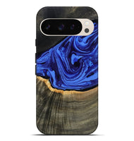 Pixel 9 Pro XL Wood Live Edge Phone Case - Eliseo (Blue, 802063)