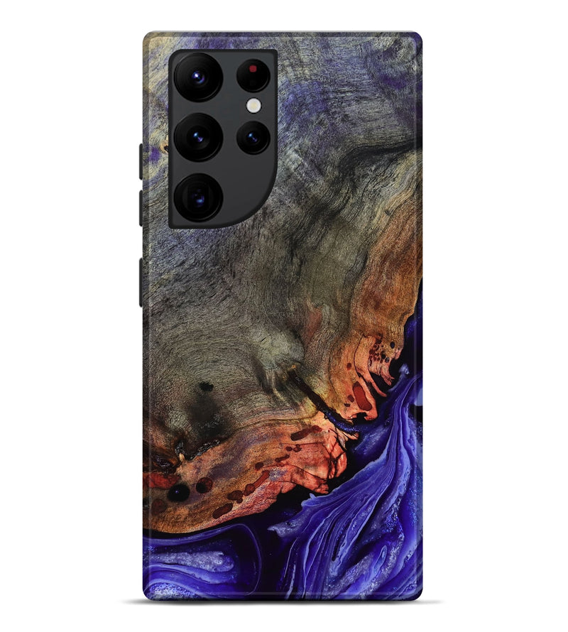 Galaxy S22 Ultra Wood Live Edge Phone Case - Israel (Purple, 802064)