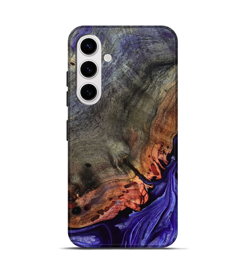 Galaxy S25 Wood Live Edge Phone Case - Israel (Purple, 802064)