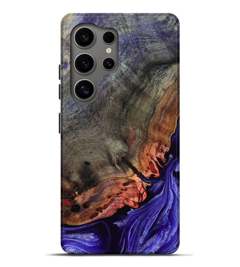 Galaxy S25 Ultra Wood Live Edge Phone Case - Israel (Purple, 802064)