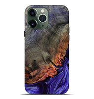 iPhone 13 Pro Max Wood Live Edge Phone Case - Israel (Purple, 802064)