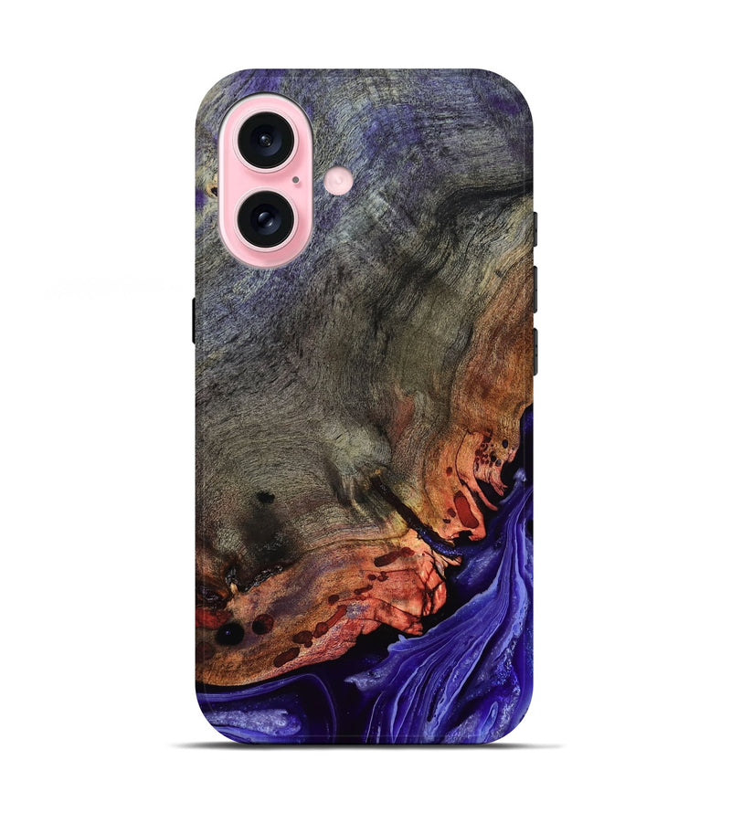 iPhone 17 Wood Live Edge Phone Case - Israel (Purple, 802064)